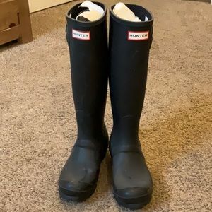 Black Hunter rain boots size 8